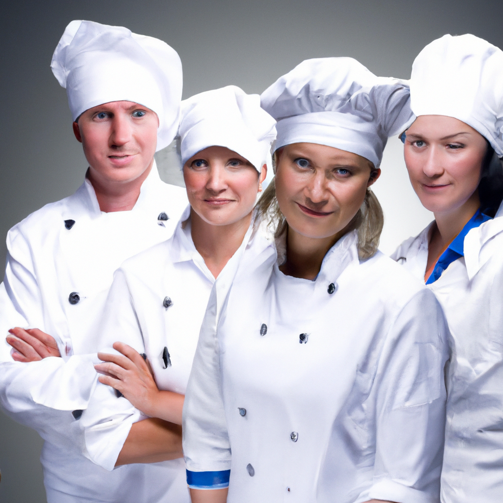 Executive chef R. Iyer in kitchen whites, portrait close-up